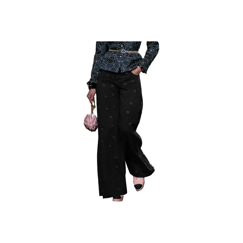 CHANEL Jeans Women's Black-0