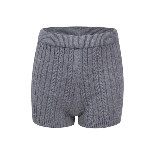 Ariseism Basic Versatile Solid Color Knitted Shorts Fall New Arrival Comfortable Pants Women's