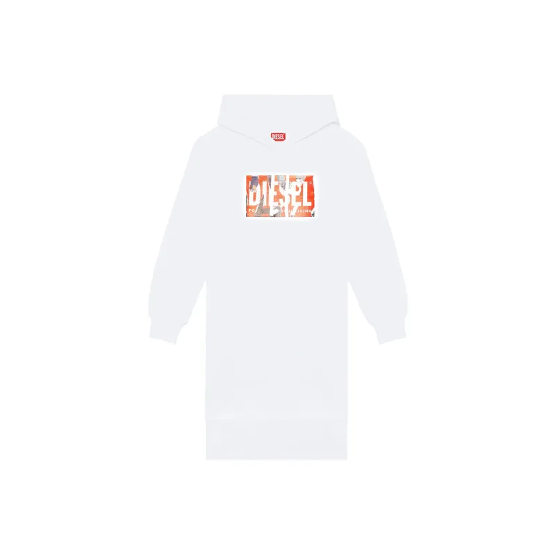 DIESEL Long-Sleeved Dresses Women's White-0