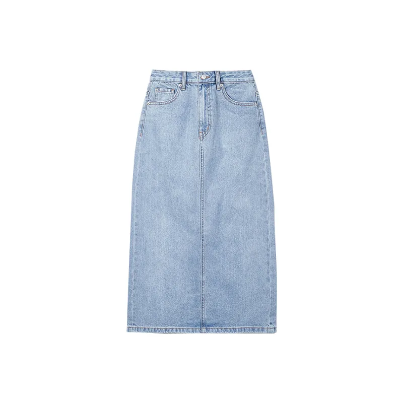 SPAO Denim Long Skirts Women's-4