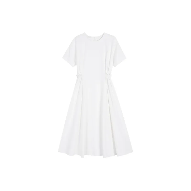 Miss Ha Ya Short Sleeved Dresses Women's Gwendy White-0