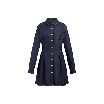 A21 Long Sleeved Dresses Women's Dark Blue