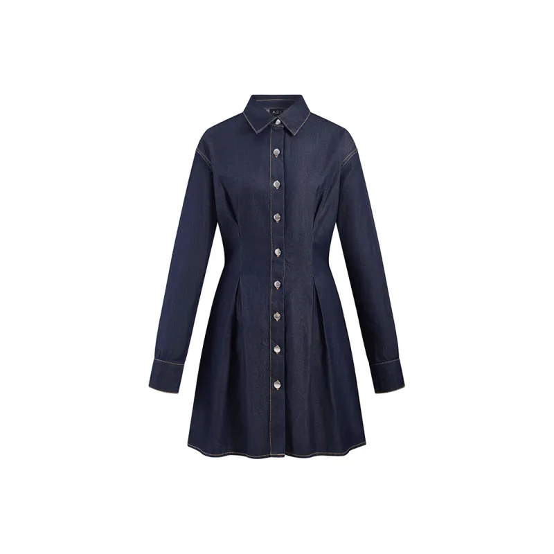 A21 Long Sleeved Dresses Women's Dark Blue-0