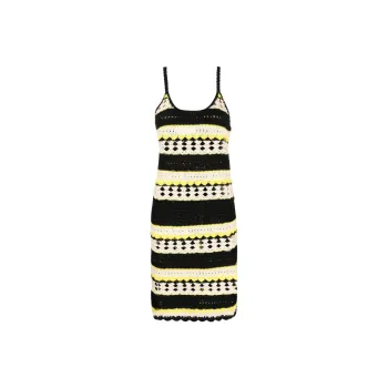 GANNI Crochet Slip Dress