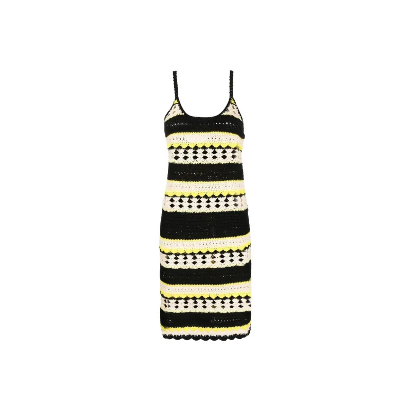 GANNI Crochet Slip Dress-0