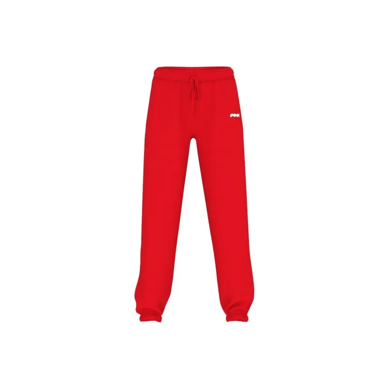 Victoria's Secret PINK Ivy Fleece Campus Sweatpants/BVPR Knitted Sports Pants Women's Bright Vermilion Ice Rink-0