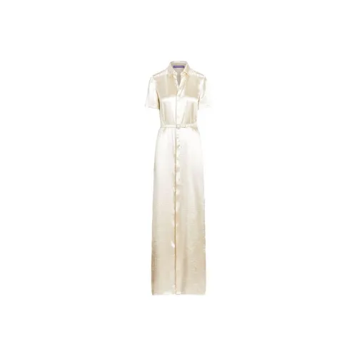 Polo Ralph Lauren Short-Sleeved Dresses Women's Ivory White