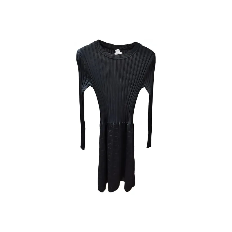 HERMES Long-Sleeved Dresses Women's Black-0