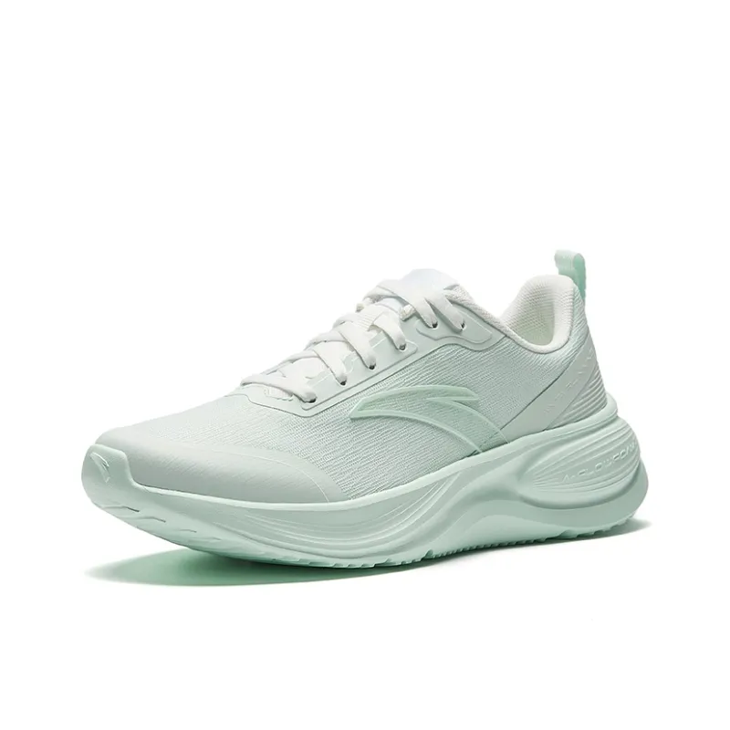 Anta Running Collection Anti Slip Wear Resistant Low Top Casual Running Shoes Women's Light Sunlit Green-1