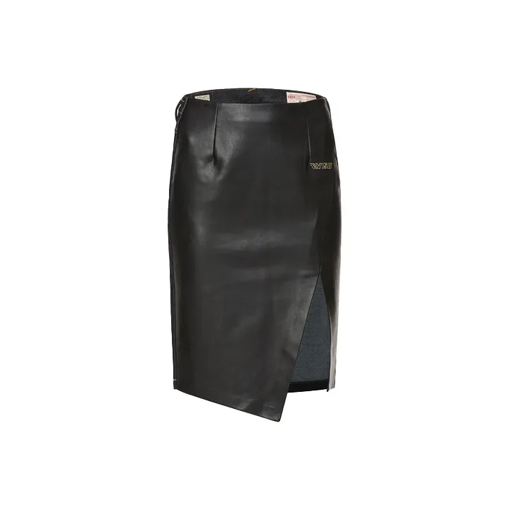 EVISU Casual Long Skirts Women's Denim Blue/Black-0