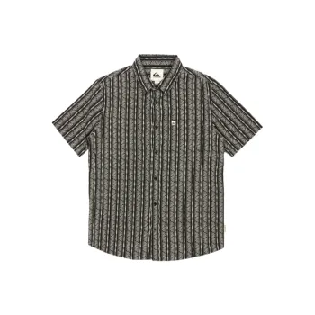 Quiksilver Street Way Shirt Men's Black White