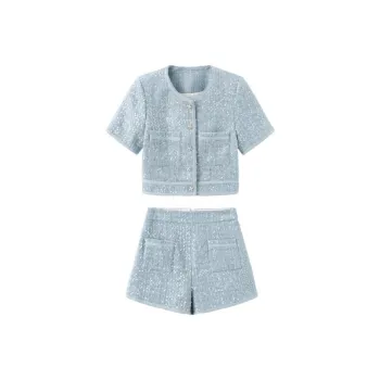 Fish Rabbits Casual Suit Women's Sky Blue