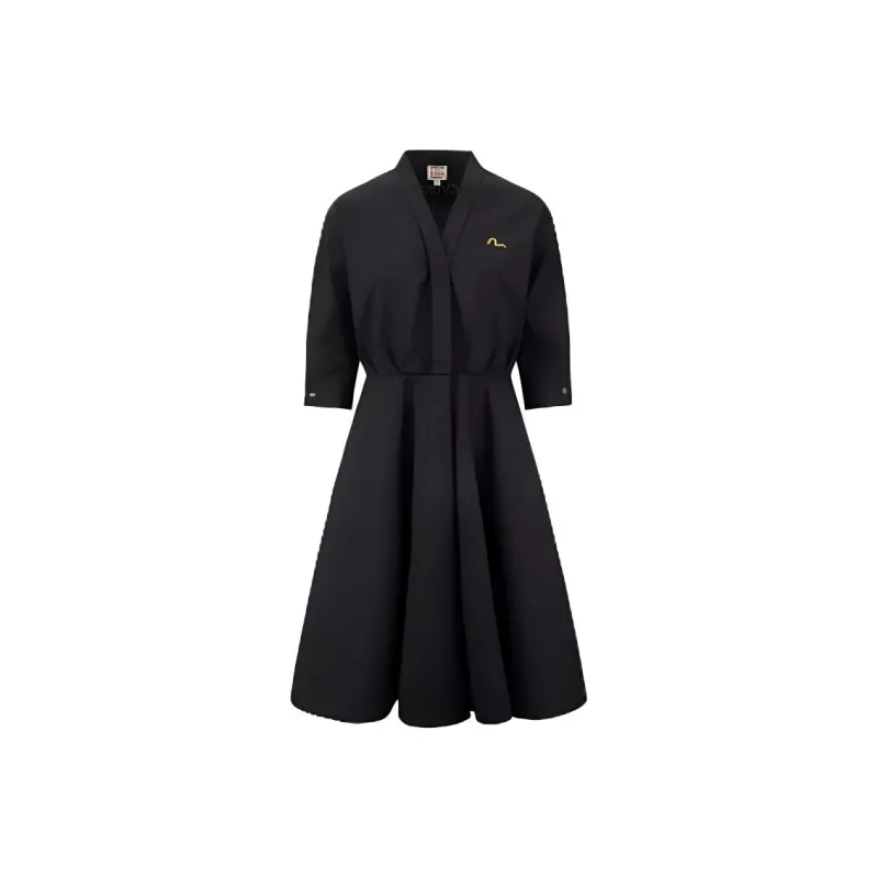 EVISU Long Sleeved Dresses Women's Black-0