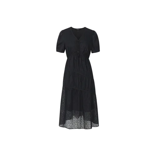 Firststation Short Sleeved Dress Women's Black