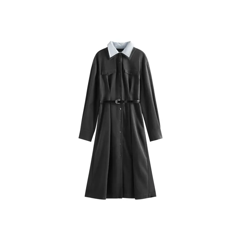 FANSILANEN Long Sleeved Dresses Women's Frost Gray-0