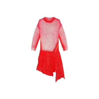 DIESEL Long Sleeved Dresses Women's Red