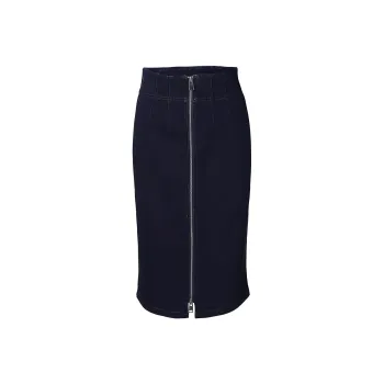 MASFER.SU Denim Long Skirts Women's Dark Blue