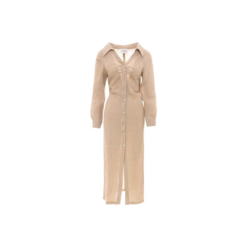 NANUSHKA Sadia Maxi Shirt Dress-0