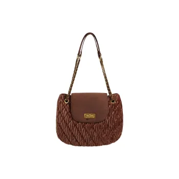 BEMIX PETS Velour Shoulder Bag Regular Women's Brown