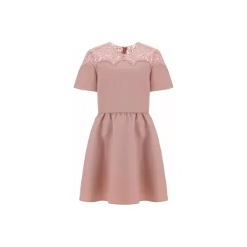Valentino Short Sleeved Dresses Women's Dusty Pink