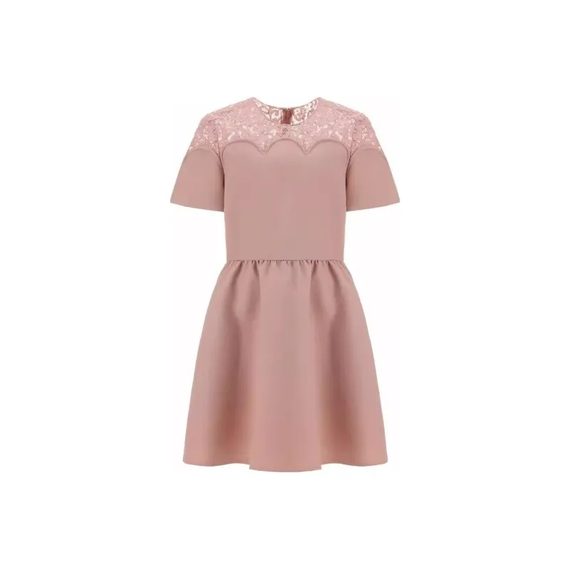 Valentino Short Sleeved Dresses Women's Dusty Pink-0