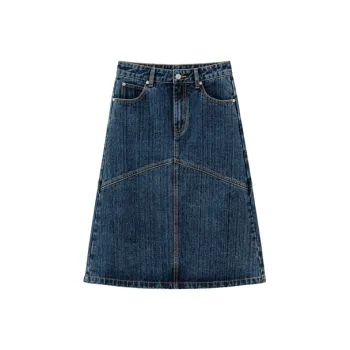 CHUU Denim Long Skirts Women's Blue