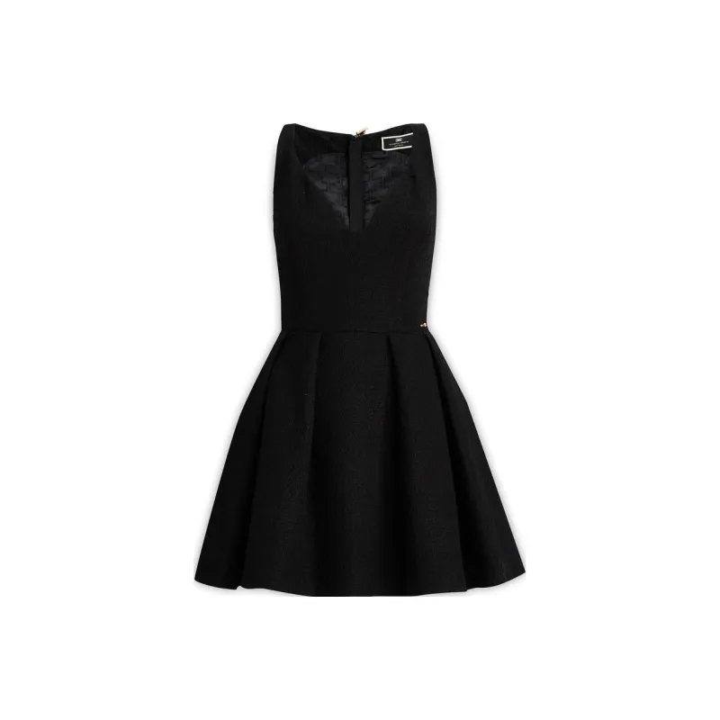 Elisabetta Franchi Sleeveless Dresses Women's Black-0