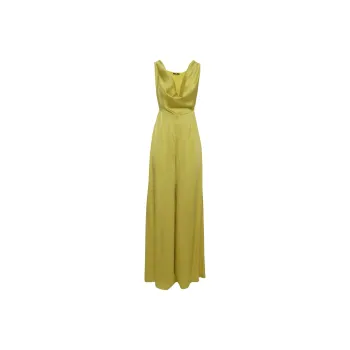 Elisabetta Franchi Cowl Neck Body Chain Jumpsuit