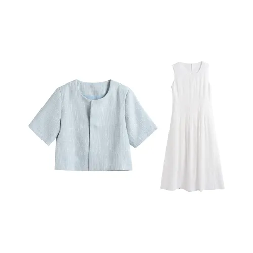 TWOPLUMGIRLS Two Piece Skirt Sets Women's