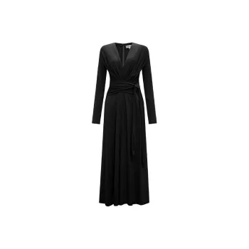 Diane Von Furstenberg SS25 Long-Sleeved Dresses Women's Black