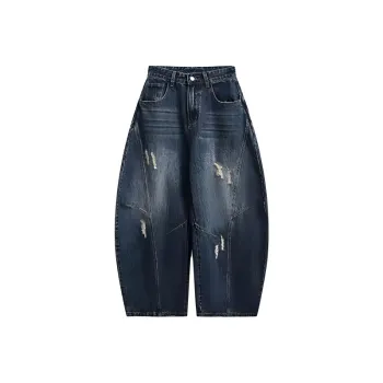 TIBINB Jeans Women's Dark Blue
