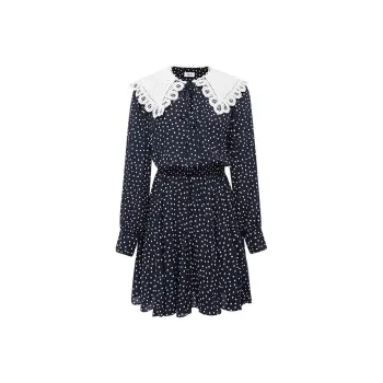 D'zzit Long Sleeved Dress Women's Dark Blue