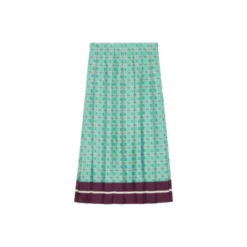 GUCCI Casual Long Skirts Women's Blue