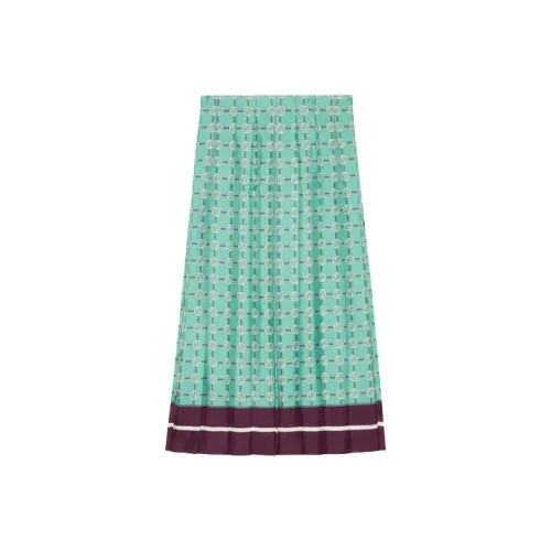 GUCCI Casual Long Skirts Women's Blue