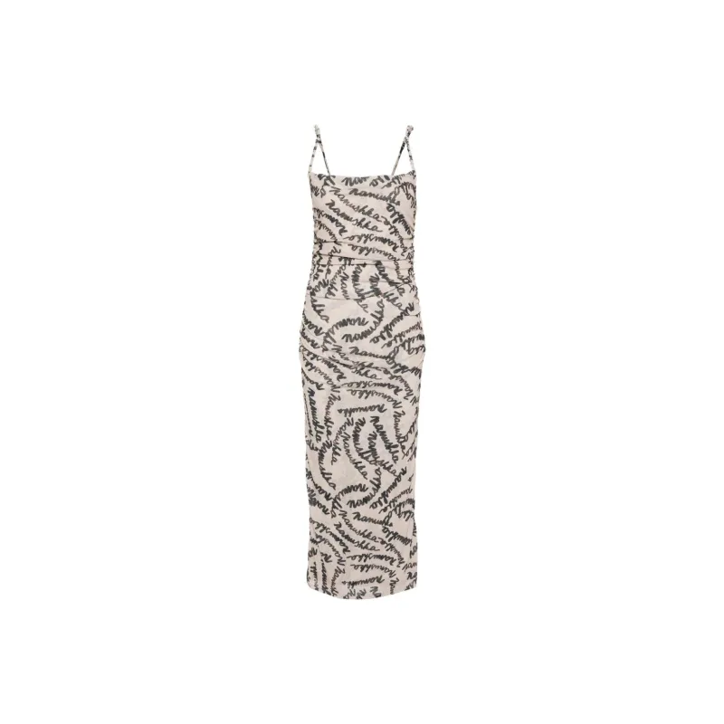 NANUSHKA Adie Ruched Midi Dress-0