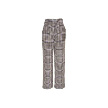 VERONICA BEARD Brixton Checked Tailored Trousers