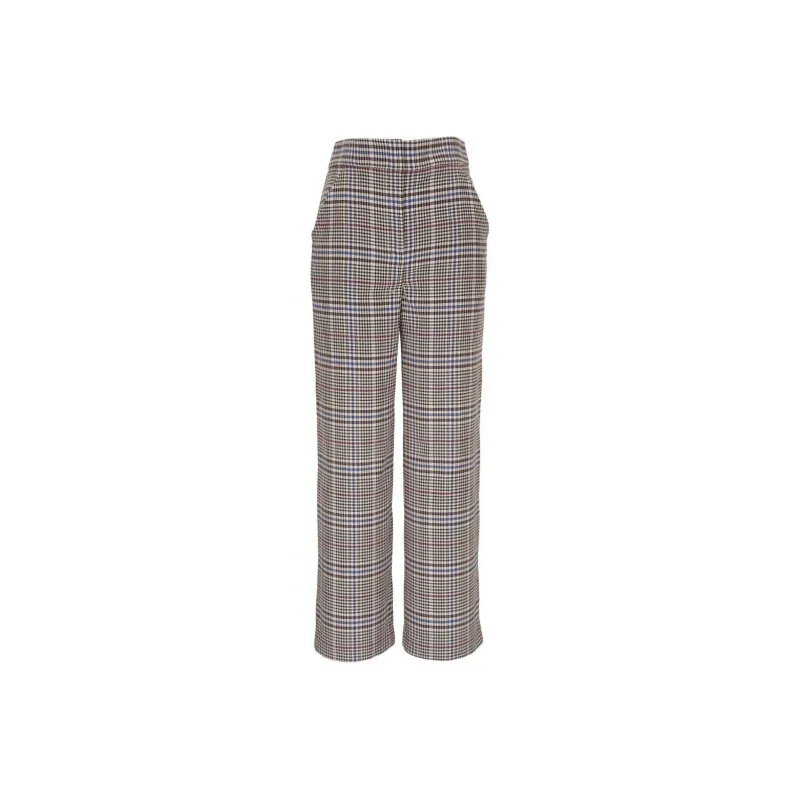 VERONICA BEARD Brixton Checked Tailored Trousers-0