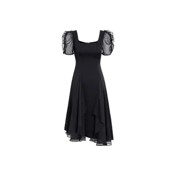 AUI Short Sleeved Dress Women's Black