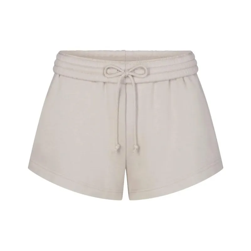 SKIMS COTTON FLEECE SHORT Casual Shorts Women's STONE/Stone Color-0