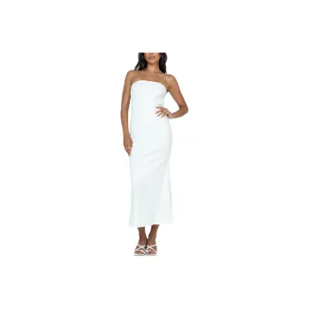 PRINCESS POLLY CARTER MAXI DRESS Sleeveless Dress Women's WHITE/White