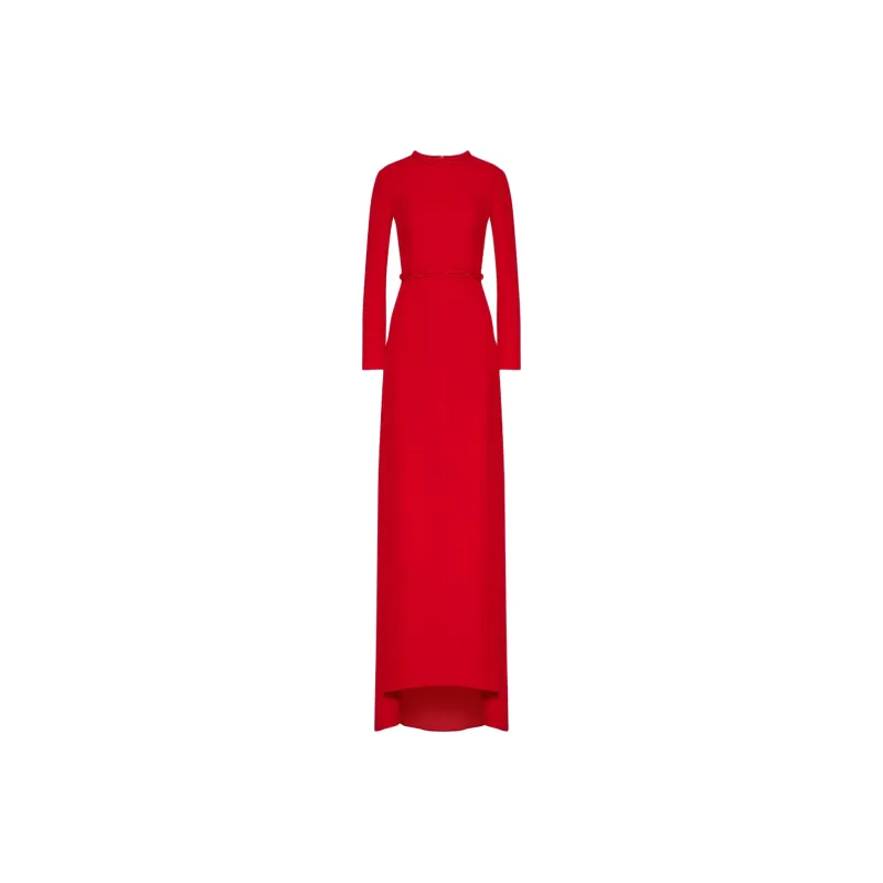 Valentino Long Sleeved Dress Women's Red-0