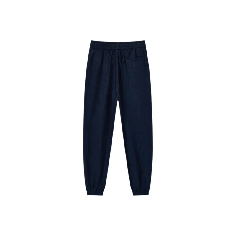 DEGAIA SS25 Casual Pants Men's Navy Blue-1