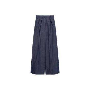 WEEKEND MaxMara Fuxia Collection Lightweight Denim Trousers Jeans Women's Marine Blue