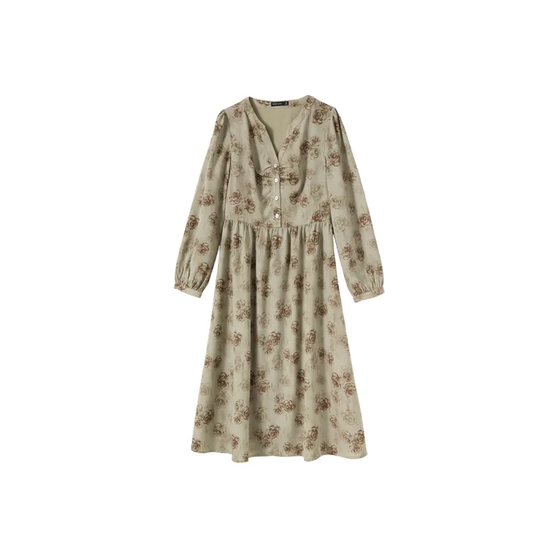 WESTLINK Long Sleeved Dress Women's Green-0
