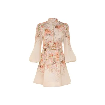 Zimmermann Illustration Buttoned Mini Dress