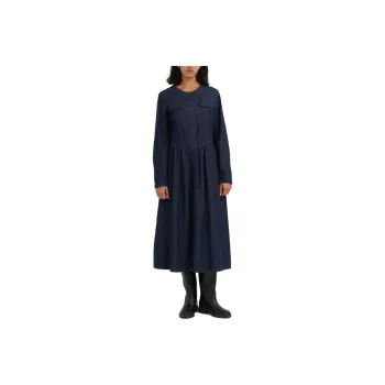 UNIQLO Long-Sleeved Dresses Women's Navy Blue