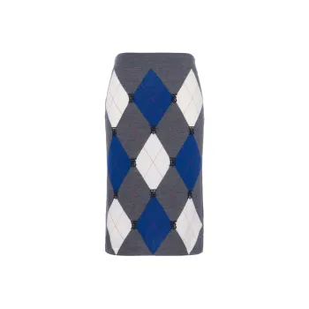Burberry Casual Long Skirts Women's Medium Heather Gray