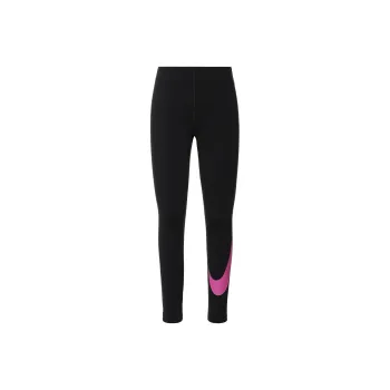 Nike Sportswear Leg A See Swoosh Knitted Sports Pants Women's Black