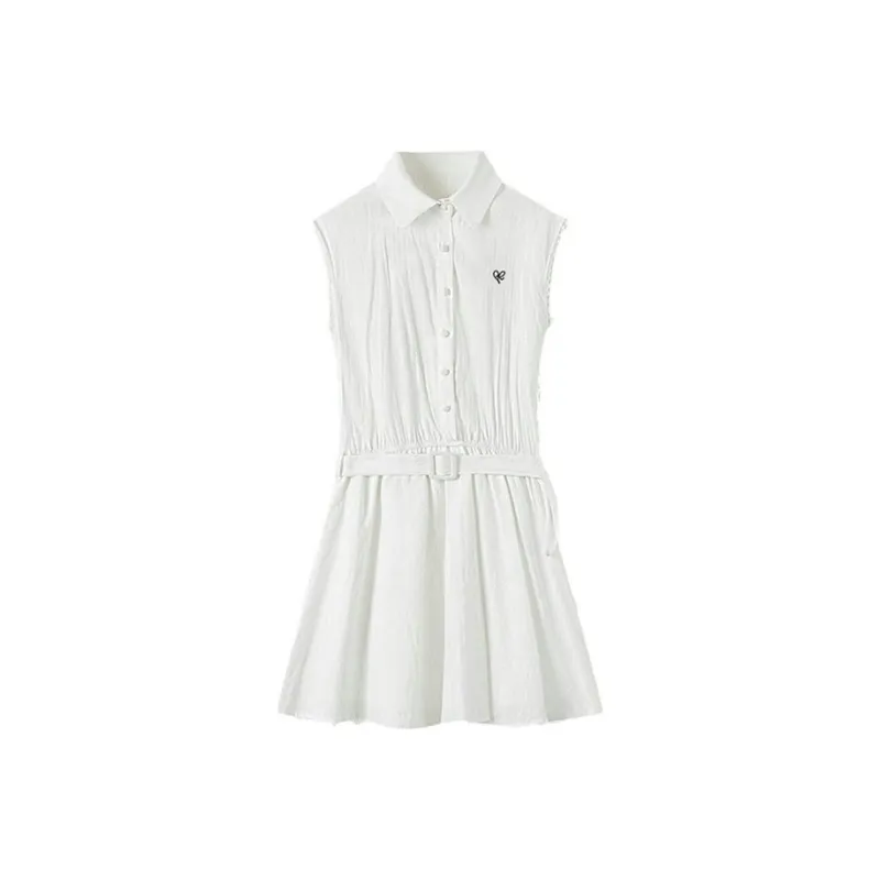 PLANE DRIFT Short Sleeved Dress Women's White-0