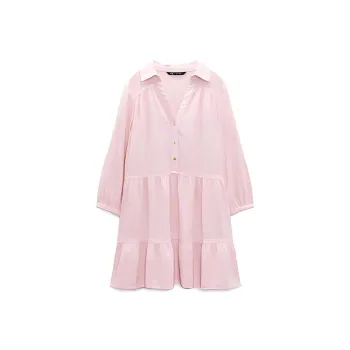 ZARA Long-Sleeved Dresses Women's Pink